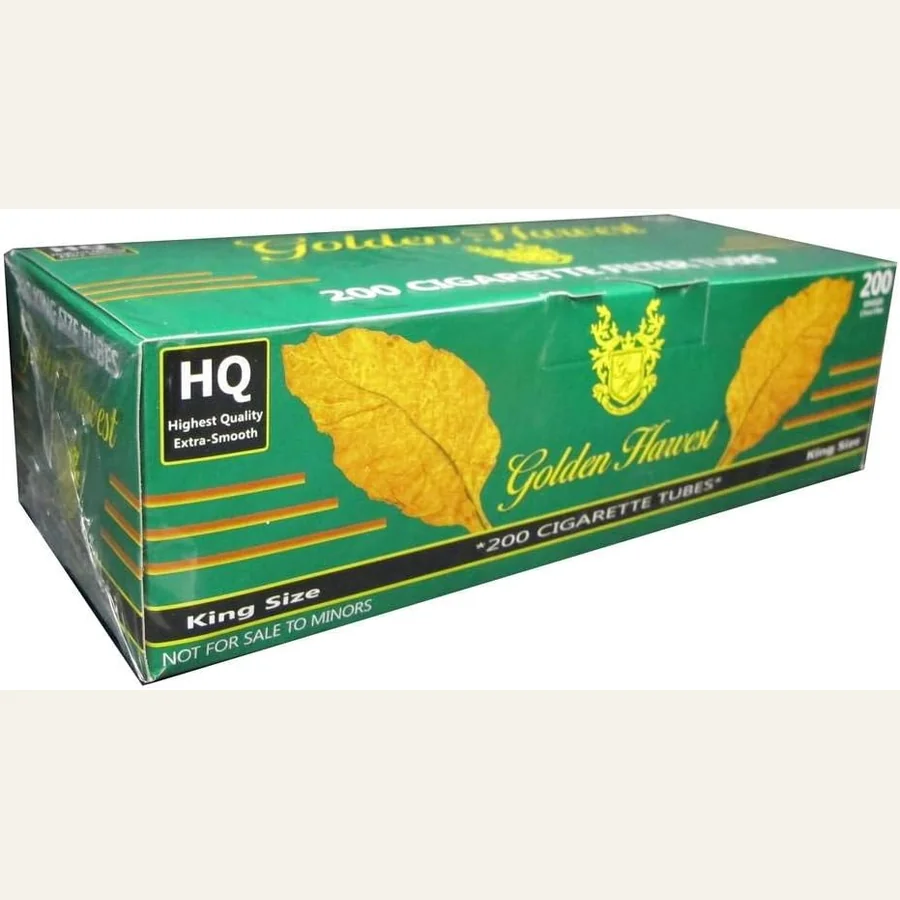 Golden Harvest Menthol King Size cigarette filter tubes five box pack