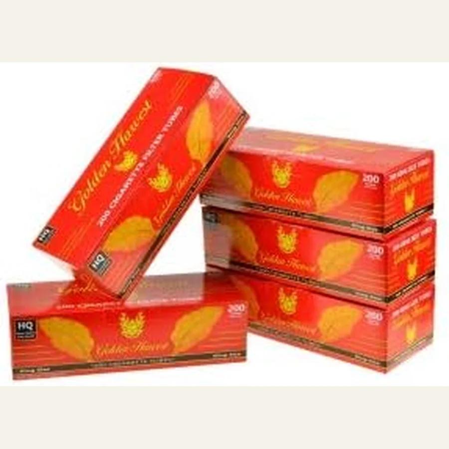 Golden Harvest Red 100s cigarette filter tubes five box pack