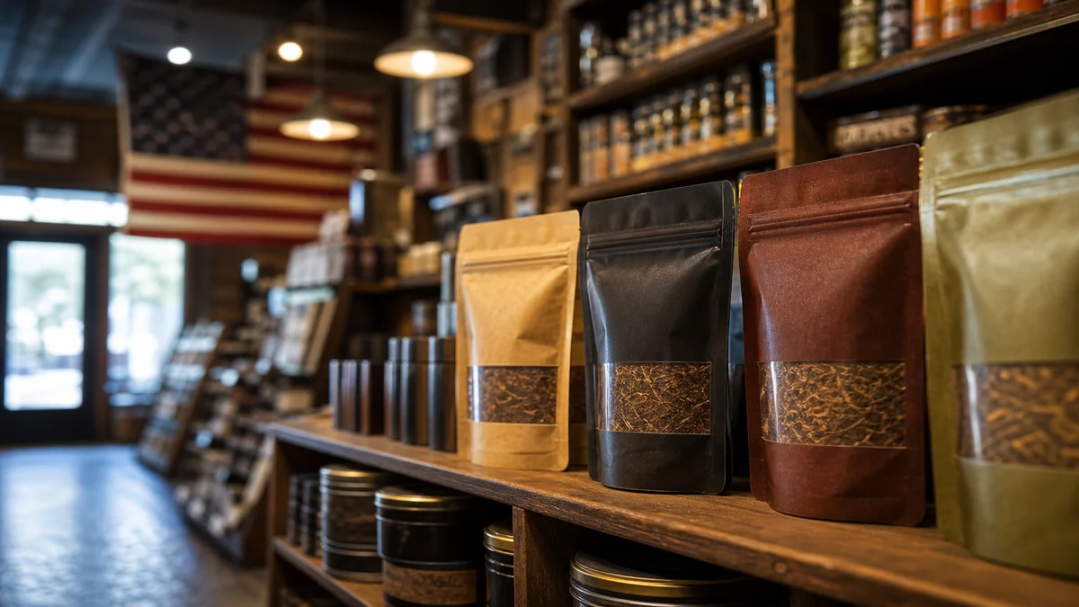 Golden Harvest tobacco on local store shelf